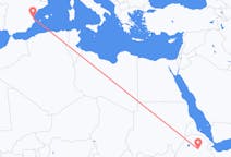 出发地 埃塞俄比亚出发地 德西目的地 西班牙巴倫西亞的航班