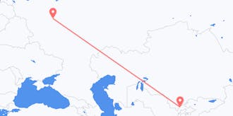 ウズベキスタンからロシアへのフライト