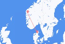Flyg från Førde, Norge till Ålborg, Danmark