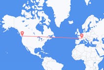 Flyg från Vancouver, Kanada till Lyon, Frankrike