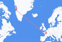 Flyg från Limoges, Frankrike till Aasiaat, Grönland
