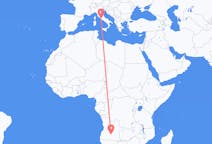 Flyg från Menongue, Angola till Rom, Italien