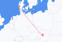 Vluchten van Boedapest, Hongarije naar Esbjerg, Denemarken