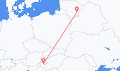 Flyg från Heviz, Ungern till Vilnius, Litauen