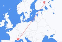 Flights from Toulon, France to Joensuu, Finland