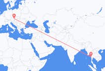Flyrejser fra Dawei Township, Myanmar (Burma) til Wien, Østrig