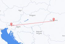 Flights from Ljubljana in Slovenia to Cluj-Napoca in Romania