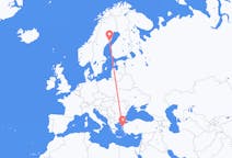 Flights from Mytilene, Greece to Umeå, Sweden