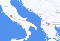 ギリシャのから カストリア、イタリアのへ ローマフライト