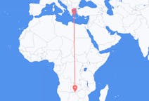 Flyg från Kasane, Botswana till Milos, Grekland