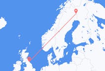 Flights from Pajala, Sweden to Newcastle upon Tyne, the United Kingdom