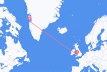 Flyg från Aasiaat, Grönland till Cardiff, Wales