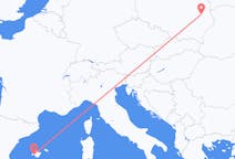 Flights from Palma de Mallorca, Spain to Lublin, Poland