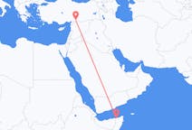 Flyreiser fra Bosaso, Somalia til Gaziantep, Tyrkia