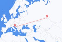 Flights from Zadar, Croatia to Omsk, Russia