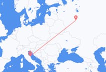 Flyg från Moskva, Ryssland till Ancona, Italien