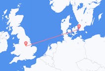 Flyg från Nottingham, England till Malmö, Sverige