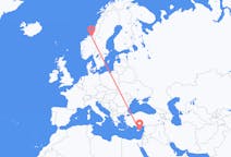 Flights from Larnaca, Cyprus to Trondheim, Norway