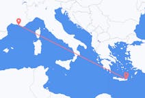 Flights from Sitia in Greece to Marseille in France