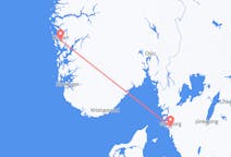 Vluchten van Bergen, Noorwegen naar Göteborg, Zweden