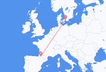Flyrejser fra Pau, Frankrig til København, Danmark