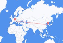 Flyreiser fra Gwangju, Sør-Korea til Milano, Italia