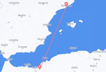 出发地 阿尔及利亚出发地 特莱姆森目的地 西班牙巴塞罗那的航班