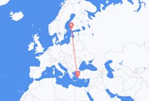 Flights from Kalymnos, Greece to Turku, Finland