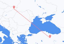 Vluchten van Kosice, Slowakije naar Sivas, Turkije