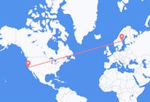 Flights from San Francisco, the United States to Sundsvall, Sweden