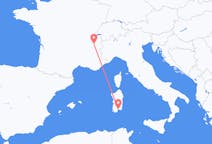 Flug frá Chambery, Frakklandi til Cagliari, Ítalíu