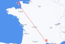 Flug frá Montpellier til Saint Helier