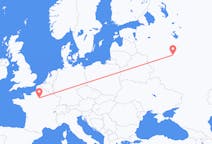 Flyrejser fra Moskva, Rusland til Paris, Frankrig