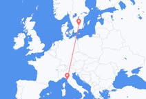 Flyreiser fra Pisa, Italia til Växjö, Sverige