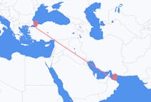 Loty z Muscat, Oman do Bursy, Turcja