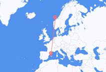 Flights from Molde, Norway to Palma de Mallorca, Spain