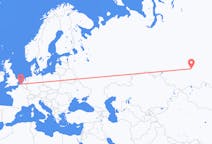 Flyg från Krasnojarsk till Ostend
