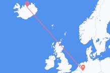 Flyreiser fra Duesseldorf, Tyskland til Akureyri, Island