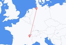 Flyreiser fra Chambéry, Frankrike til Bremen, Tyskland