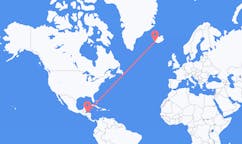 Flights from Coxen Hole, Honduras to Reykjavik, Iceland