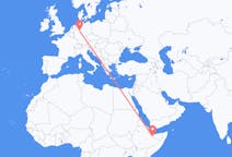 Flyreiser fra Hargeisa, Somalia til Paderborn, Tyskland