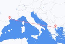 Loty z Beziera, Francja do Saloniki, Grecja