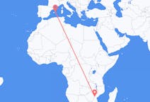 Flyreiser fra Chimoio, Mosambik til Mahon, Spania