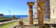 Doric colums of the Temple of Poseidon , ancient Taras, modern Taranto, Italy.