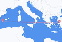 Flyrejser fra Izmir til Ibiza