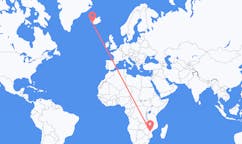 Flyreiser fra Chimoio, Mosambik til Reykjavik, Island