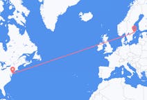 Flyg från Atlantic City, USA till Stockholm, Sverige
