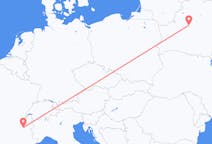 出发地 白俄罗斯明斯克目的地 法国格勒诺布尔的航班