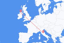 Flyrejser fra Derry, Nordirland til Perugia, Italien
