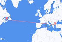 Flyg från Les Îles-de-la-Madeleine, Quebec, Kanada till Alexandroupolis, Grekland